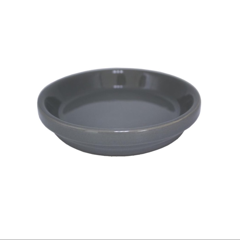 Garden Treasures 4.53-in Gray Ceramic Plant Saucer